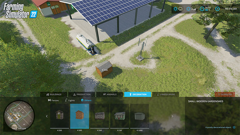 The new build mode in Farming Simulator 22