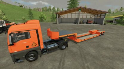 Goldhofer 2 Axle Low Loader Trailer v 1.0