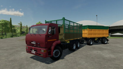 Kamaz 45143 & Nefaz 8560 Trailer v 1.6