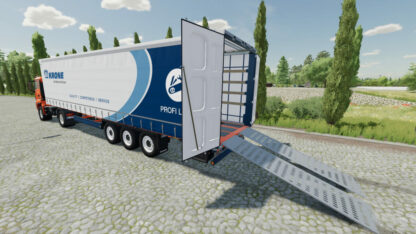 Krone Profiliner Trailer with Ramps v 1.0