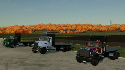 Mack Flatbed Trucks Pack v 1.0