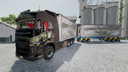 2019 Volvo FH16 & Woodchip Trailer v 1.0