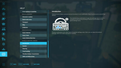 Vehicle Control Addon 1.1