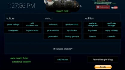 FS22 Dashboard v 1.5
