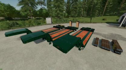 Low Loader Trailer with 16 Wheels v 1.0