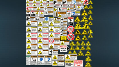 Safety and Warning Label Decals (Prefab) v 1.0