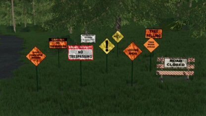Forestry Signs Pack v 1.0