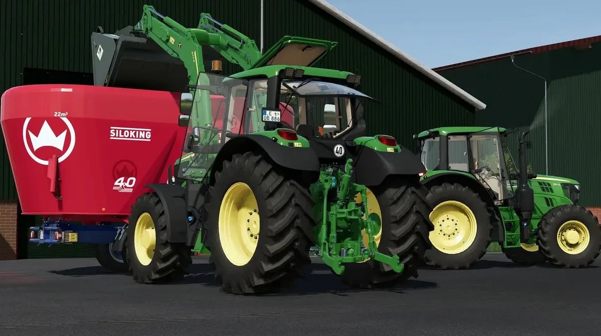 John Deere 6110M/6195M v 1.0 ⋆ FS22 mods