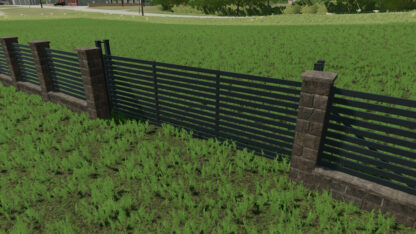 Rustic Brick and Metal Fence v 1.0.0.1