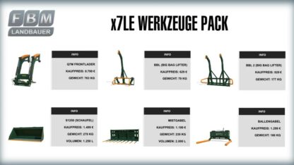 X7LE Tools Pack v 1.1