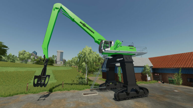 Sennebogen 850e Gantry Log Unloader V 10 ⋆ Fs22 Mods