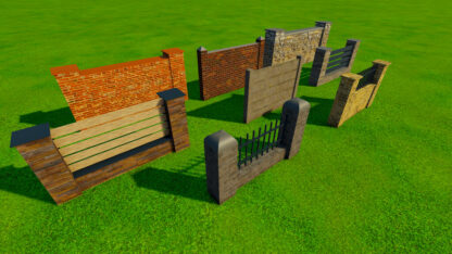 Pack of Fences (Prefab) v 1.0