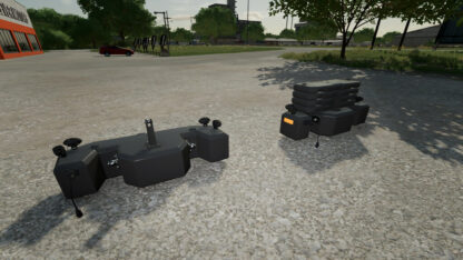 Hi-Vis LED Lights Tractor Front Weight v 1.0
