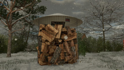 Round Firewood Storage v 1.0