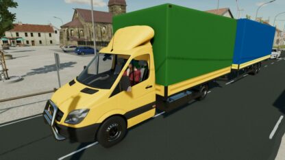 Mercedes Benz Sprinter & Trailer v 1.0