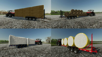 30′ Flatbed Autoloading Trailers Pack v 1.0