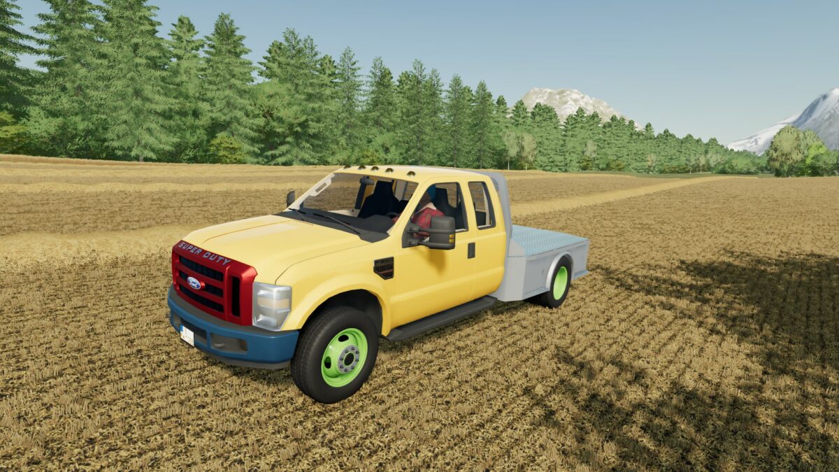 Ford F350 Flatbed Truck V 10 ⋆ Fs22 Mods