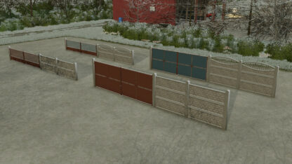 Concrete Fence with Gates v 1.1