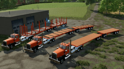 American Flatbed Trailers Pack v 1.0