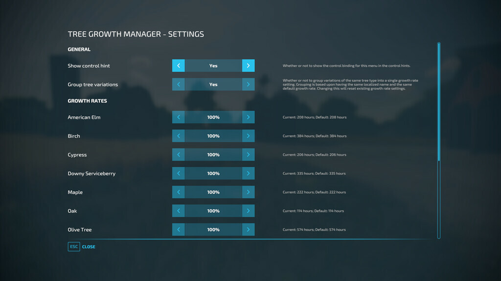 Tree Growth Manager