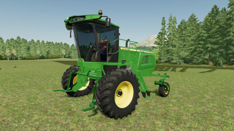 John Deere W260 Windrower v 1.0 ⋆ FS22 mods