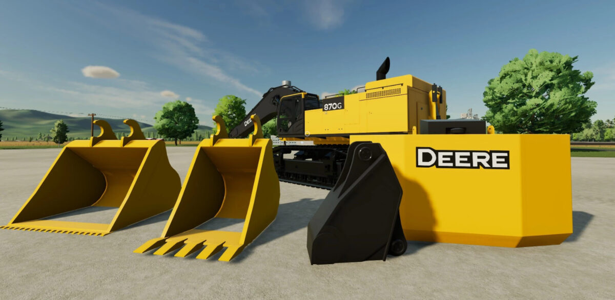 John Deere 870G Zaxis 870 V 1 0 FS22 Mods