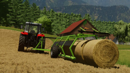 5 Round Bale Trailer v 1.0