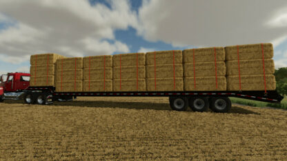 53′ Dropdeck Trailer Autoload Bales v 2.0.0.1