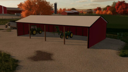 Open Sided Machine Shed v 1.0