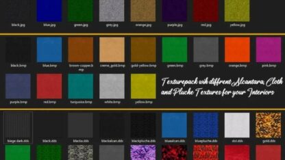 Vehicle Interior Textures (DDS files) v 1.0