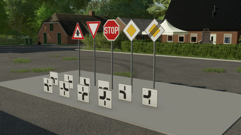 German Traffic Signs Pack Prefab V 10 ⋆ Fs22 Mods 4689