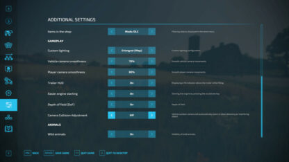 Additional Game Settings v 1.2