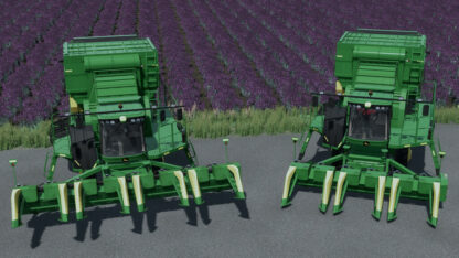 John Deere CS 690 and 606SH/608SH Lavender Harvesters v 1.0