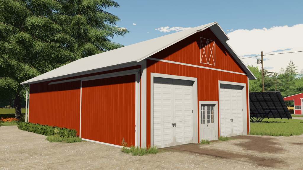 Small American Metal Hall v 1.0 ⋆ FS22 mods