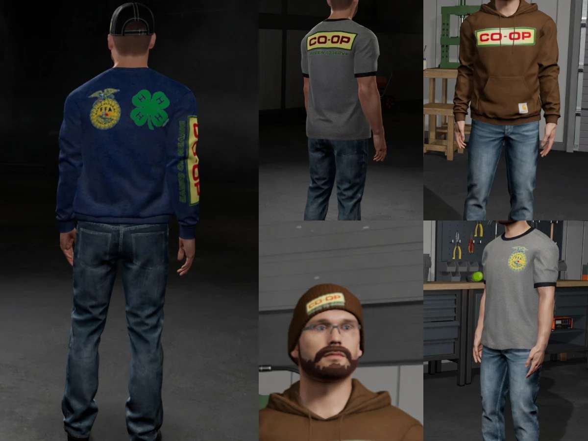 Co-op Themed Clothing Pack v 1.0 ⋆ FS22 mods