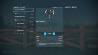 Increase Maximum Purchase Limit for Animals v 1.0.0.2