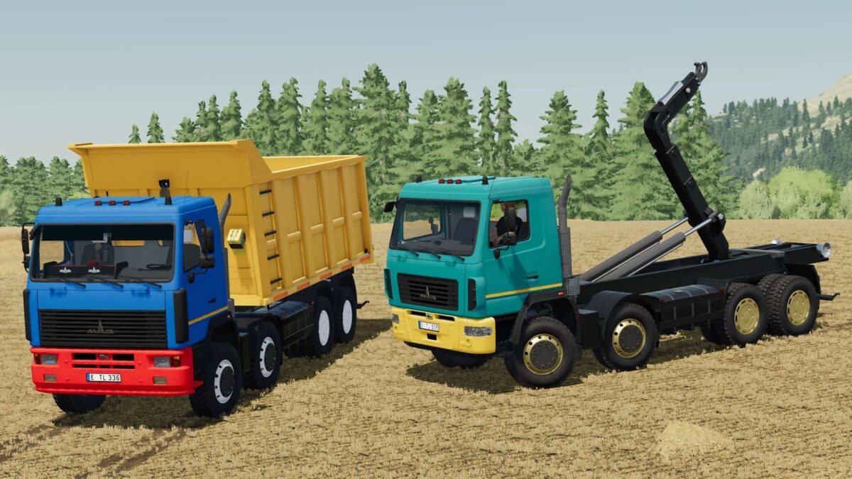 MAZ 6516 Dump & IT Runner Trucks v 1.0 ⋆ FS25 mods