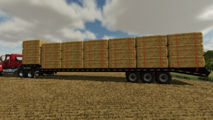 53′ Dropdeck Trailer Autoload Bales v 2.0.0.1