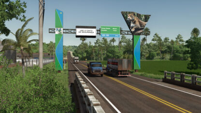 Interior of MS, Brazil Map v 1.0