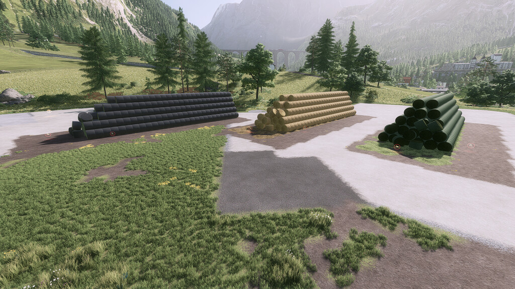 Automatic Round Bale Stacks v 1.0