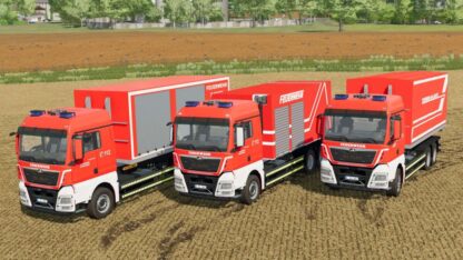 MAN TGX HKL Fire Truck & Containers v 1.0