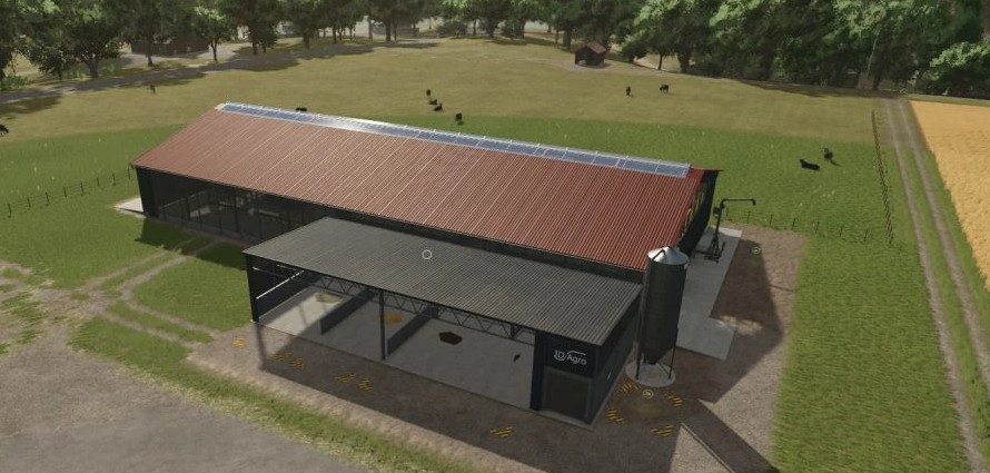 Cow Barn with Feeding Robot v 1.0