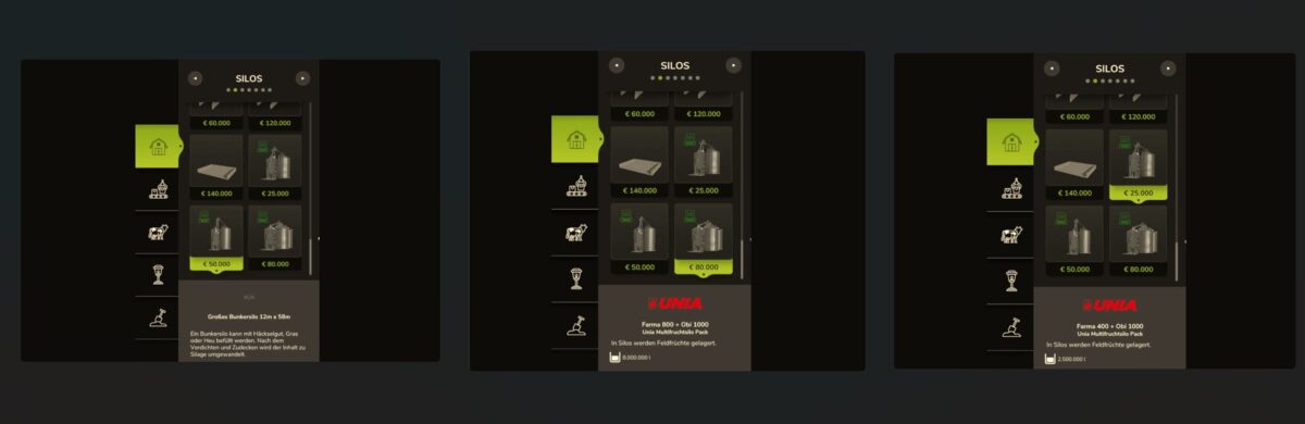 Unia Multifruit Silo Pack v 1.0