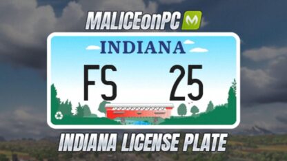 Indiana License Plate v 1.0