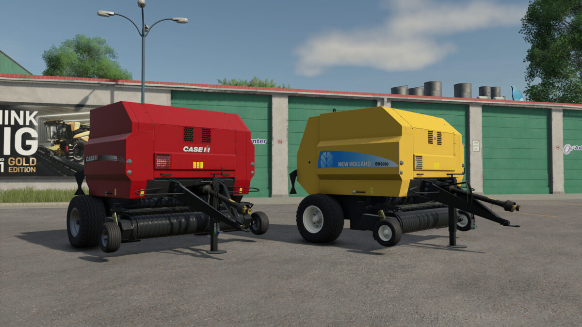 New Holland BR 6090 & Case RB 344 v 1.0