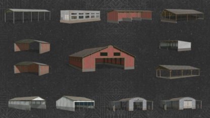 Old Time Sheds Pack v 1.0