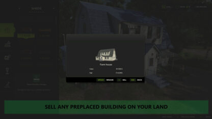 Sellable Preplaced Placeables v 1.0