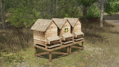 Beehive with 3 Large Frames v 1.0