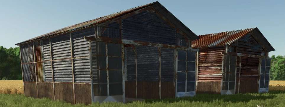 Placeable Old Rusty Sheds v 1.0