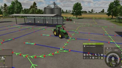 Route Network for the Savegame Mega Farm NF Marsch 4 Fold v 1.1